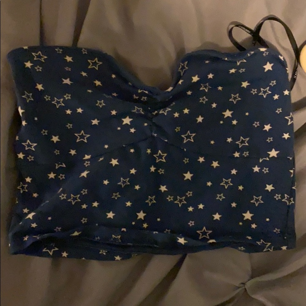Cropped Star Tube Top